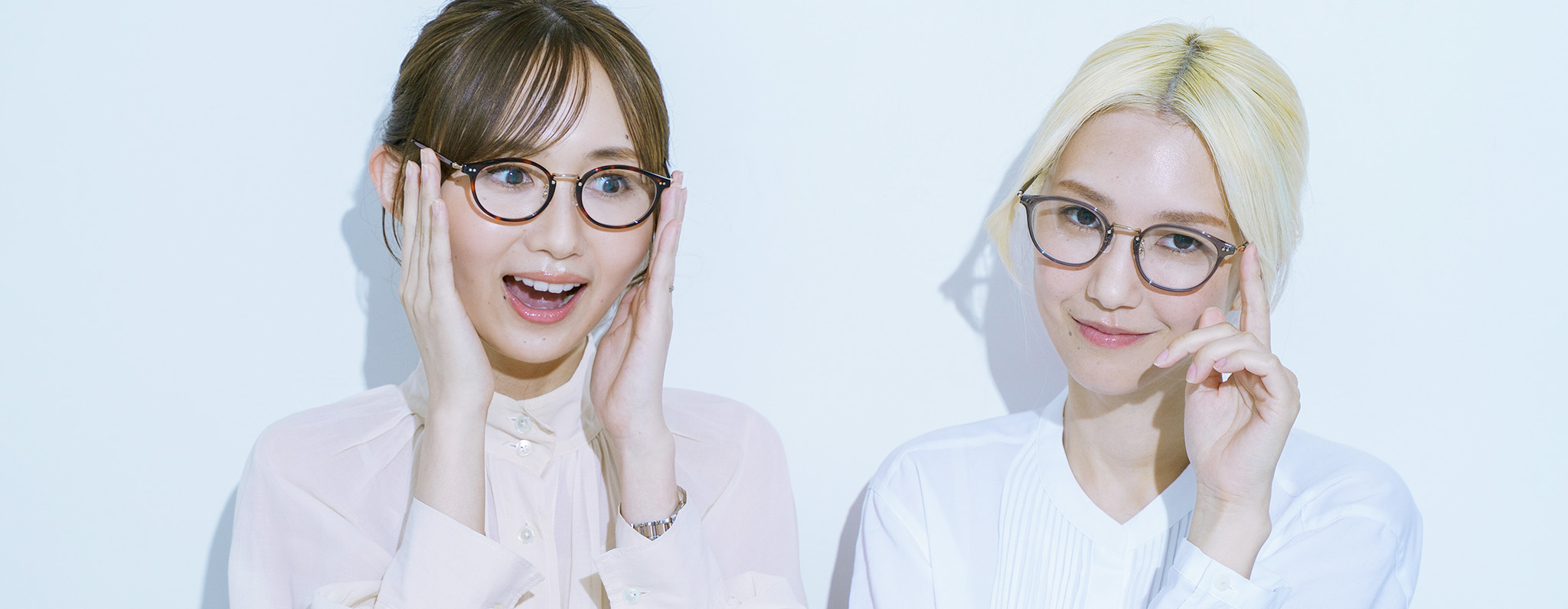 メガネをかけた女性